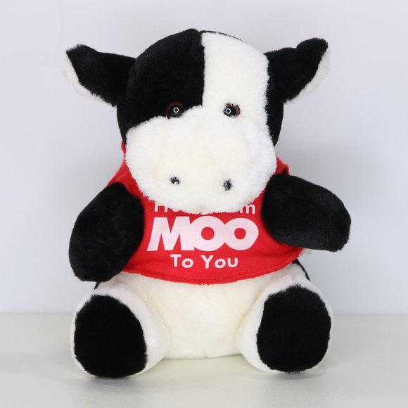 Vintage Logo Bear Golden Gallon Cow Fresh From Moo to You Plush Stuffed Animal - Picture 7 of 13